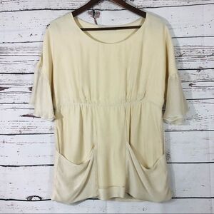 Stella McCartney 100% Silk Blouse Ivory 38/4/S